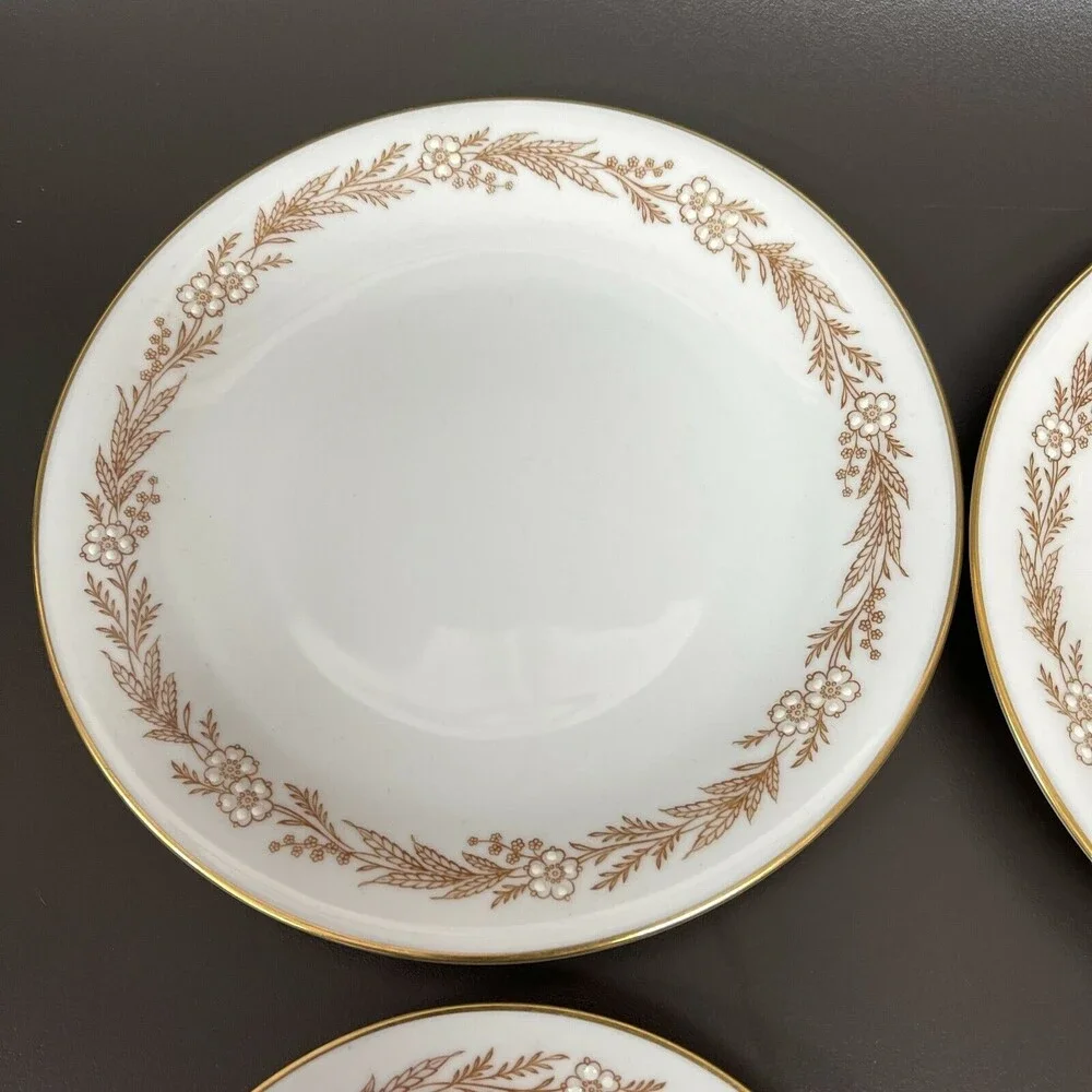 Bavaria Tirschenreuth Belvedere 3167 Pasco Germany Salad Plates Saucers Lot of 4